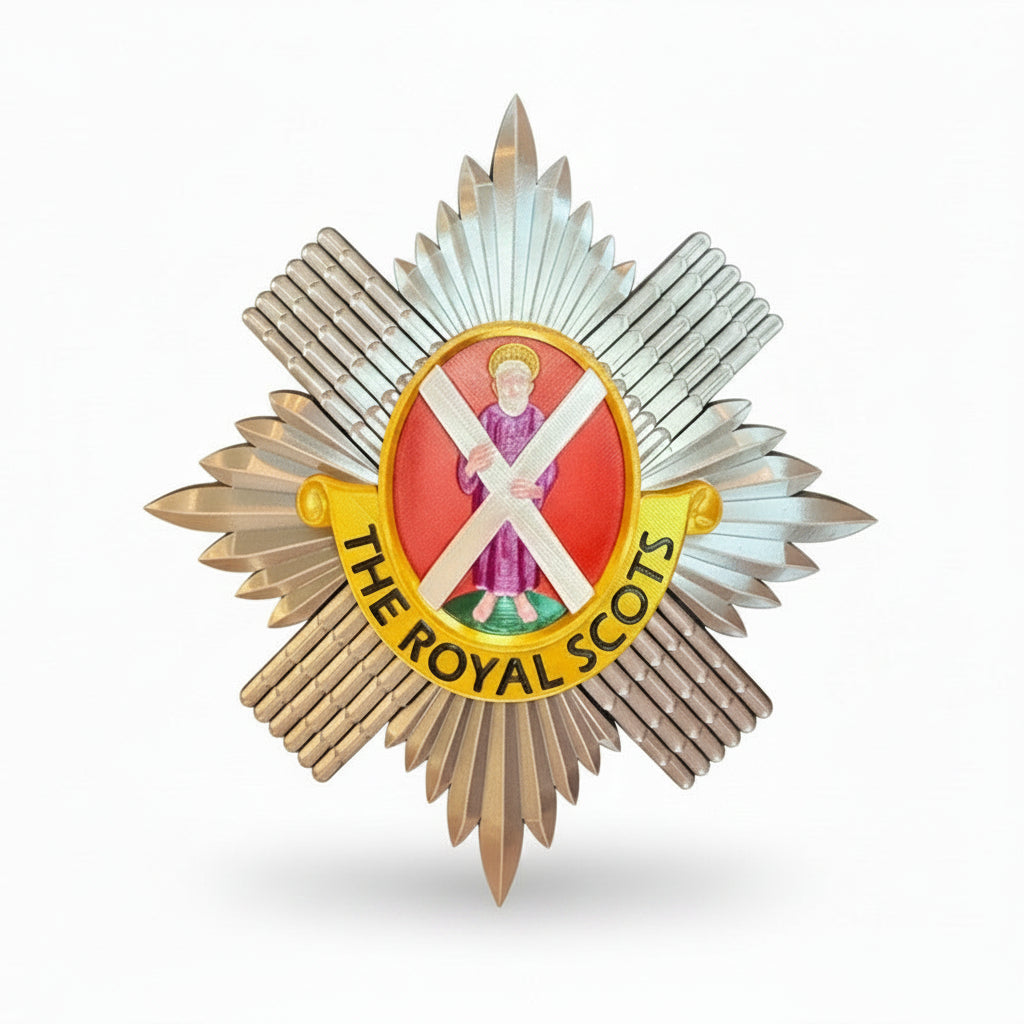 The Royal Scots (The Royal Regiment) 3D Printed Cap Badge