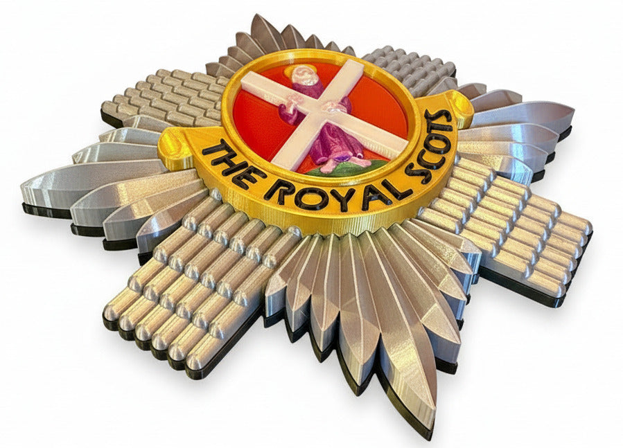 The Royal Scots (The Royal Regiment) 3D Printed Cap Badge