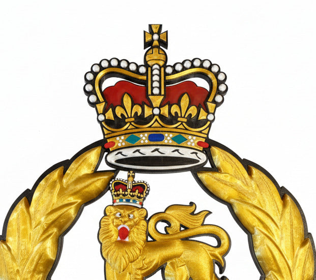 Adjutant General's Corps 3D Printed Cap Badge – Queen's Crown