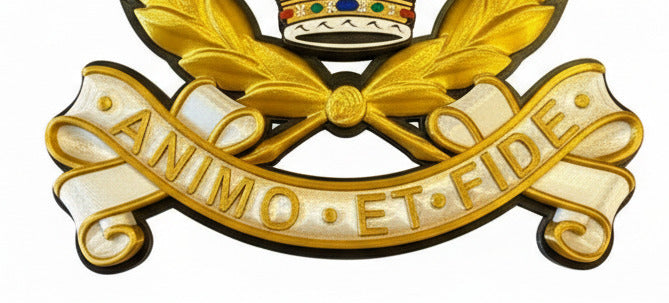 Adjutant General's Corps 3D Printed Cap Badge – Queen's Crown