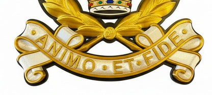 Adjutant General's Corps 3D Printed Cap Badge – Queen's Crown