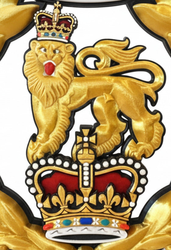 Adjutant General's Corps 3D Printed Cap Badge – Queen's Crown