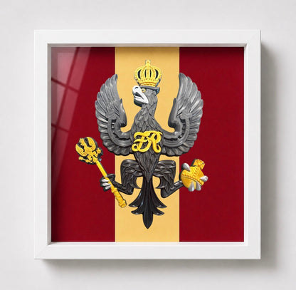 King's Royal Hussars Cap Badge Display Frame | Officially Licensed
