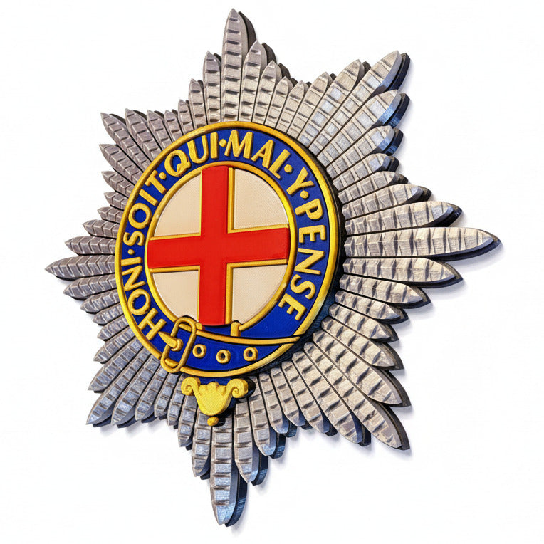 Coldstream Guards 3D Printed Cap Badge