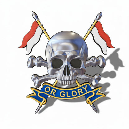 The Royal Lancers (Queen Elizabeth's Own) 3D Printed Cap Badge
