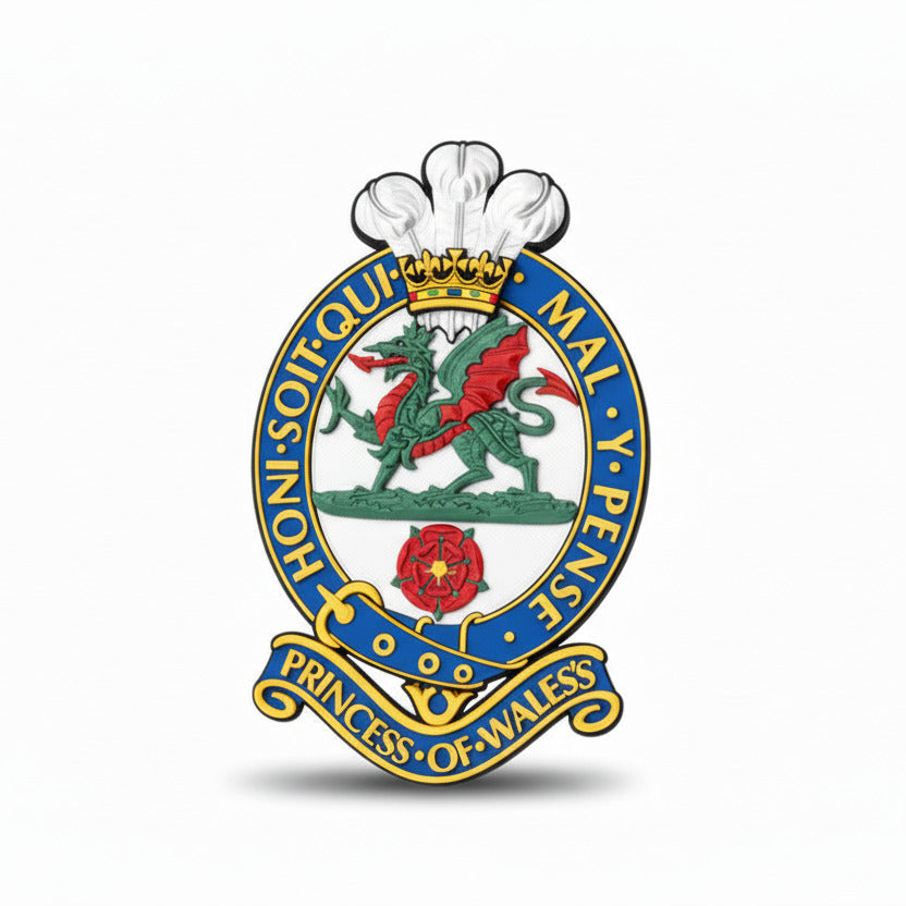 Princess of Wales's Royal Regiment Full Colour Cap Badge