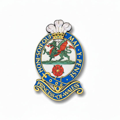 Princess of Wales's Royal Regiment Full Colour Cap Badge