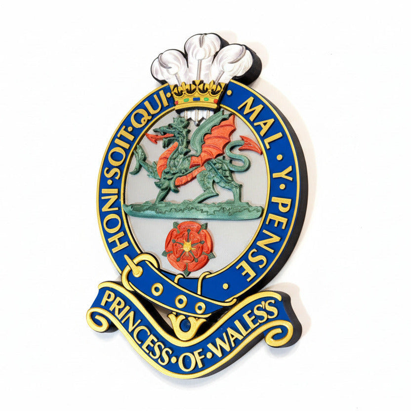 Princess of Wales's Royal Regiment Full Colour Cap Badge