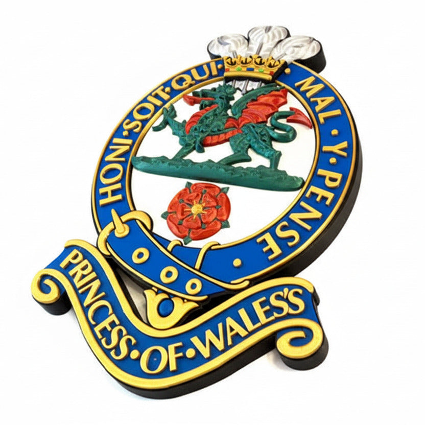 Princess of Wales's Royal Regiment Full Colour Cap Badge