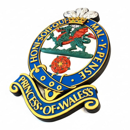 Princess of Wales's Royal Regiment Full Colour Cap Badge