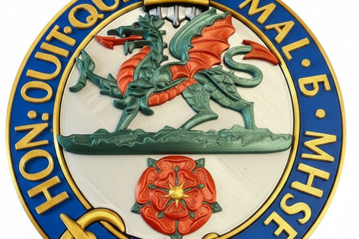 Princess of Wales's Royal Regiment Full Colour Cap Badge