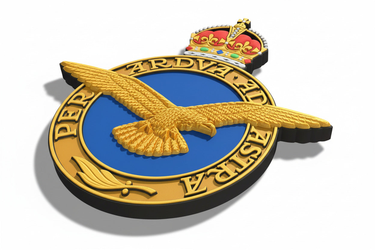 Royal Air Force 3D Printed Emblem King's Crown