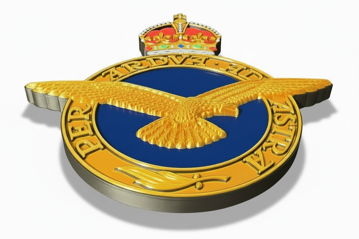 Royal Air Force 3D Printed Emblem King's Crown