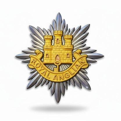 Royal Anglian Regiment 3D Printed Cap Badge