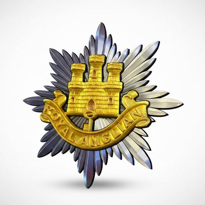 Royal Anglian Regiment 3D Printed Cap Badge