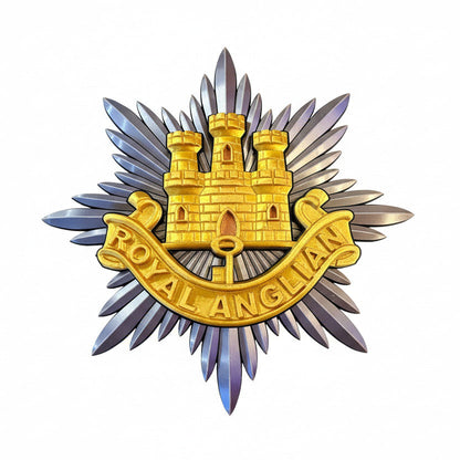 Royal Anglian Regiment 3D Printed Cap Badge
