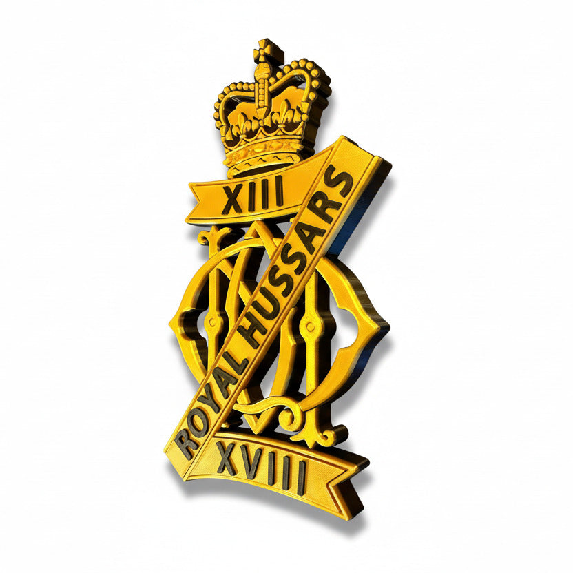 13th/18th Royal Hussars (Queen Mary's Own) Cap Badge