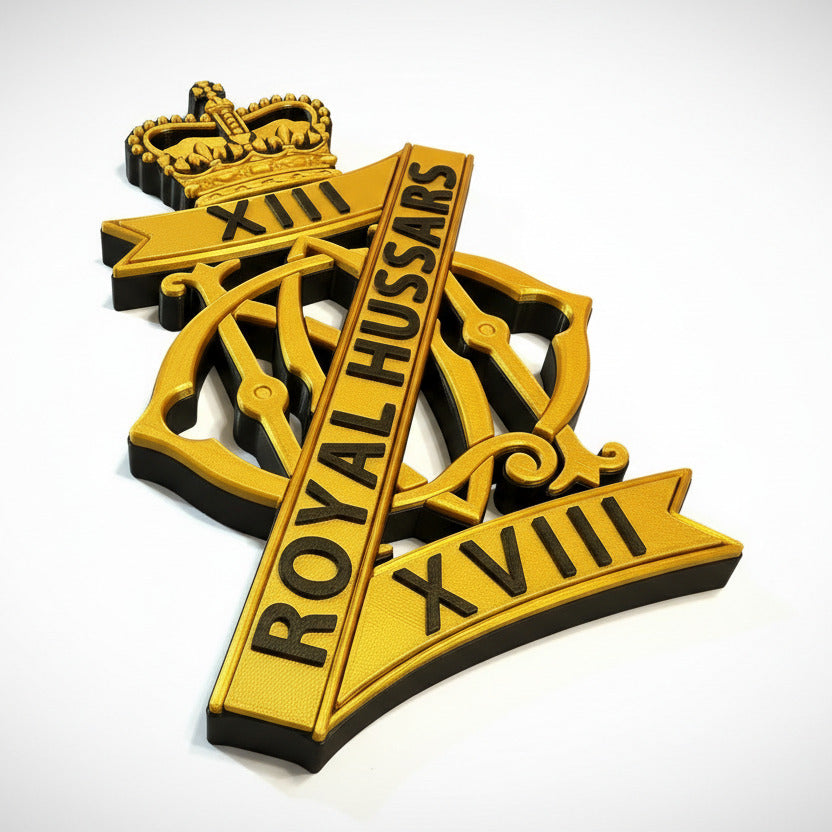 13th/18th Royal Hussars (Queen Mary's Own) Cap Badge