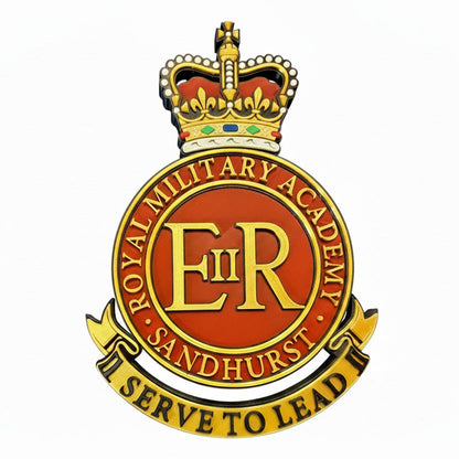 Royal Military Academy Sandhurst 3D Printed Cap Badge Queen's Crown