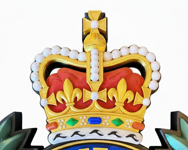 Royal Engineers Queen's Crown Cap Badge