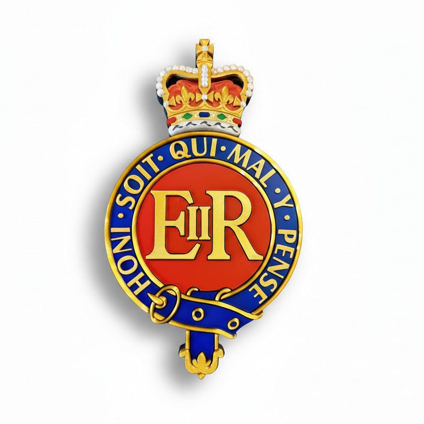 Household Cavalry 3D Printed Cap Badge Queen's Crown