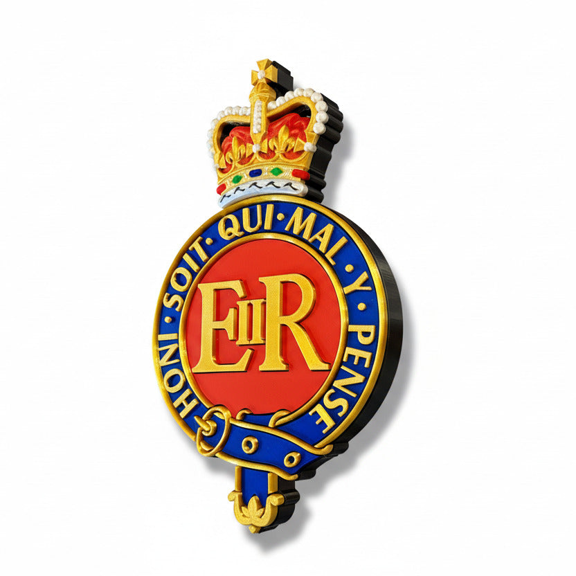 Household Cavalry 3D Printed Cap Badge Queen's Crown