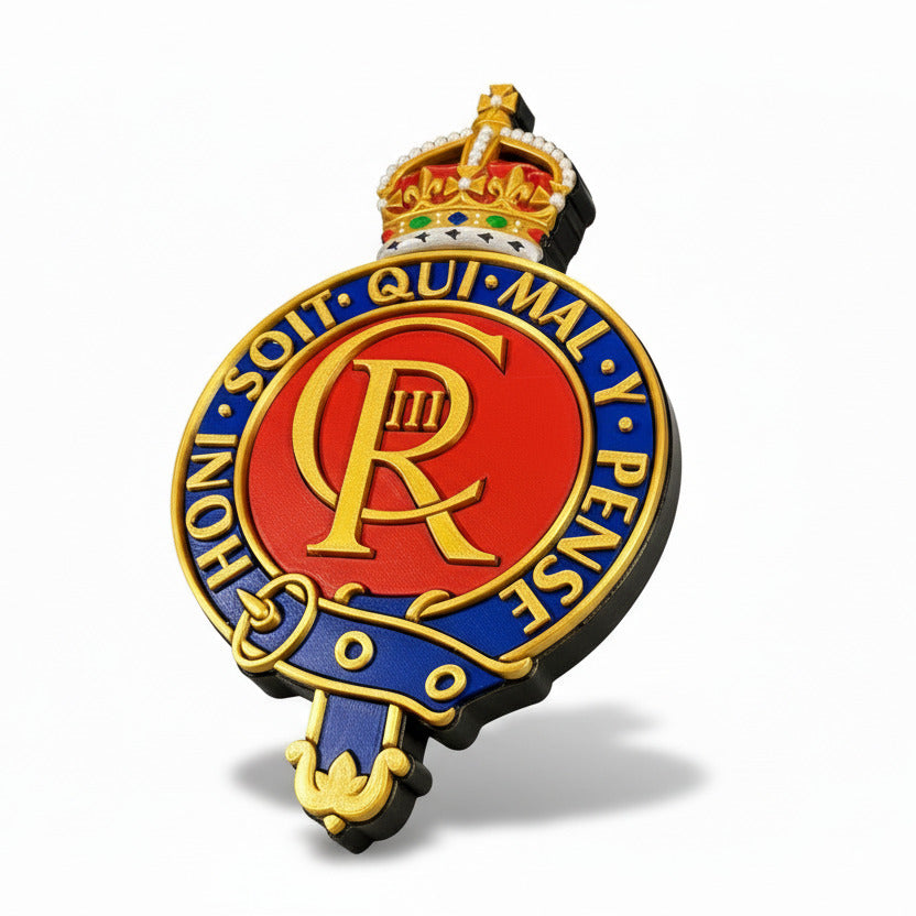 Household Cavalry King's Crown Cap Badge