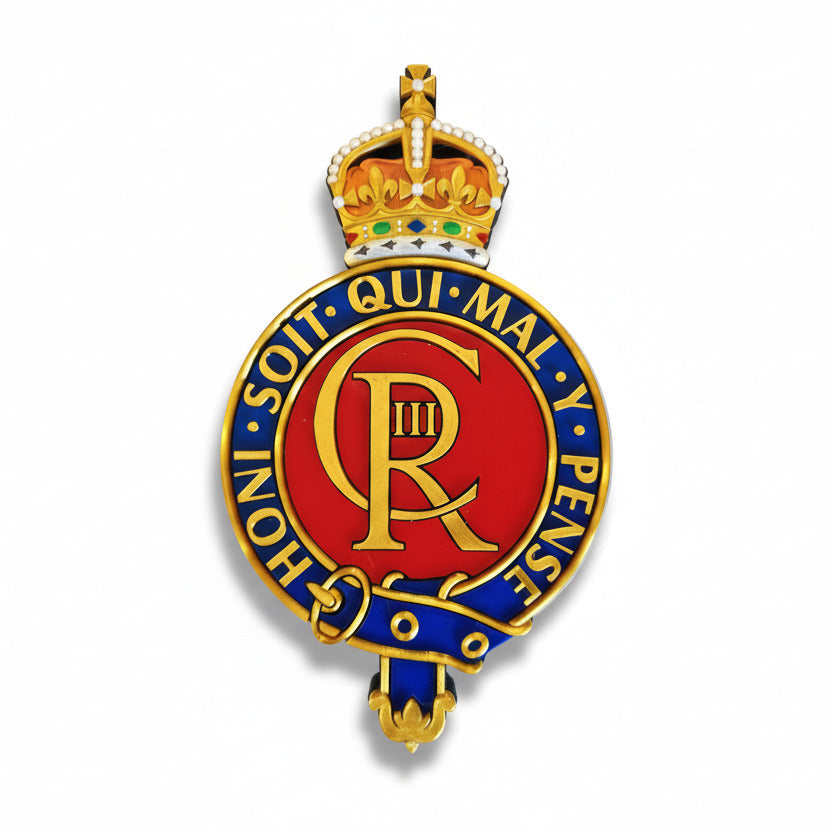 Household Cavalry King's Crown Cap Badge