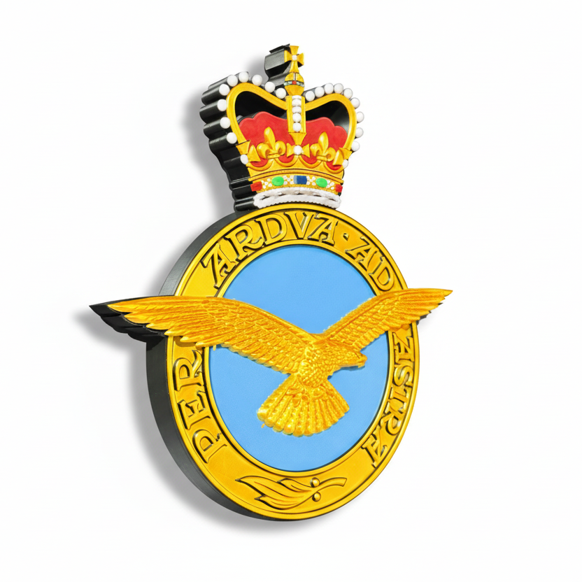 Royal Air Force 3D Printed Emblem Queen's Crown