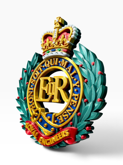 Royal Engineers Queen's Crown Cap Badge | Officially Licensed