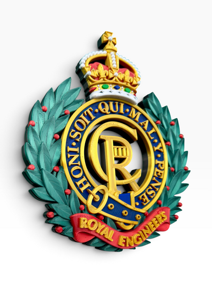 Royal Engineers King's Crown Cap Badge | Officially Licensed