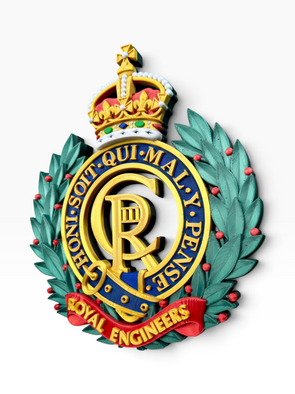 Royal Engineers King's Crown Cap Badge | Officially Licensed