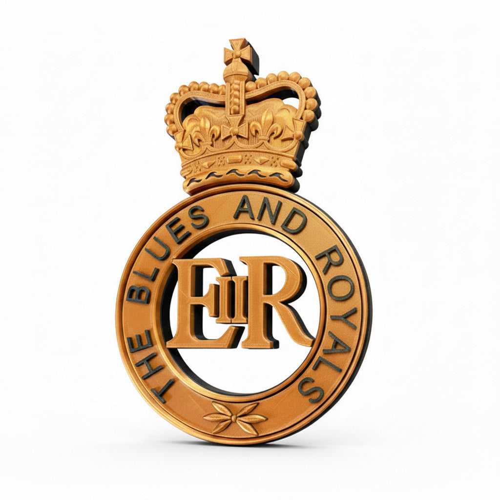 Blues and Royals Queen's Crown Cap Badge