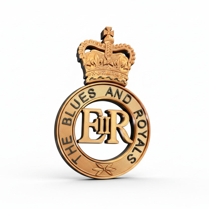 Blues and Royals Queen's Crown Cap Badge