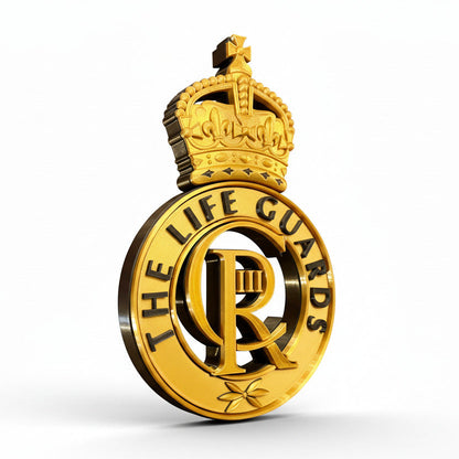 The Life Guards 3D Printed Cap Badge King's Crown