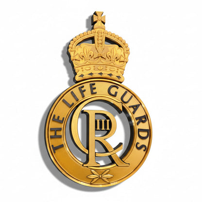 The Life Guards 3D Printed Cap Badge King's Crown