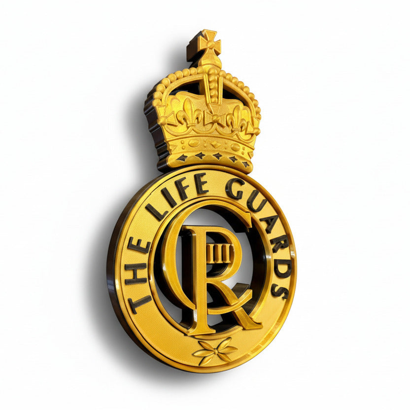 The Life Guards 3D Printed Cap Badge King's Crown