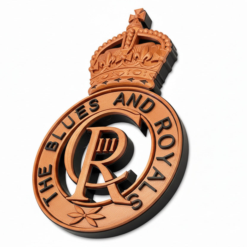 Blues and Royals King's Crown Cap Badge