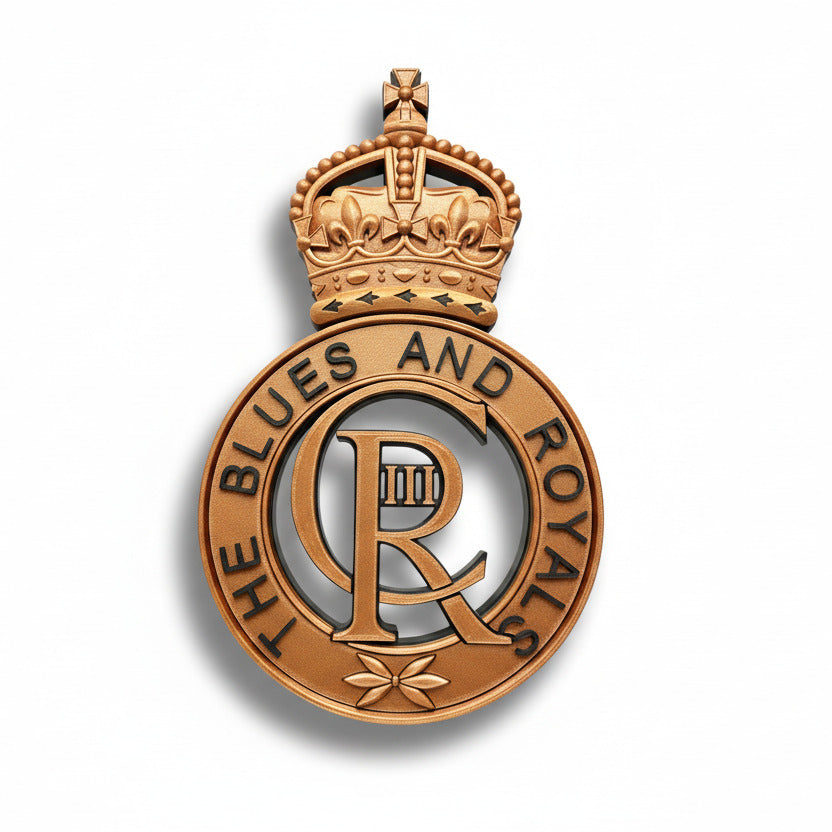 Blues and Royals King's Crown Cap Badge
