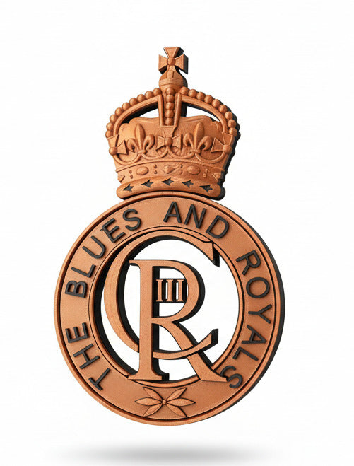 Blues and Royals King's Crown Cap Badge