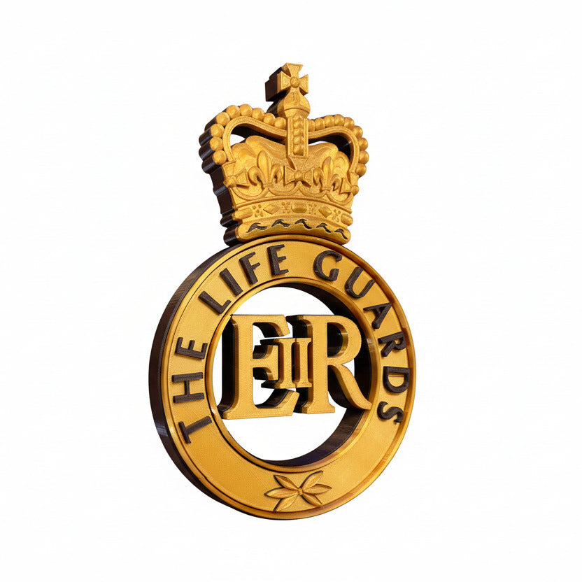 The Life Guards Queen's Crown Cap Badge