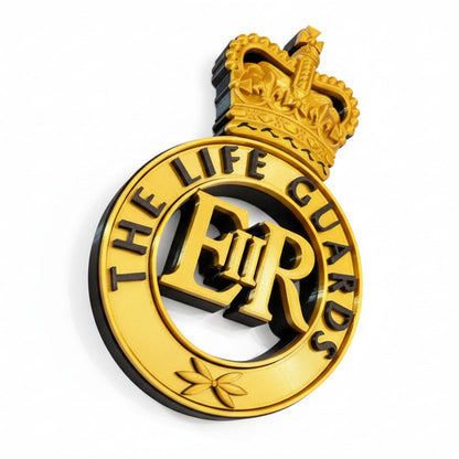 The Life Guards Queen's Crown Cap Badge