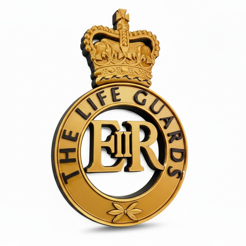 The Life Guards Queen's Crown Cap Badge