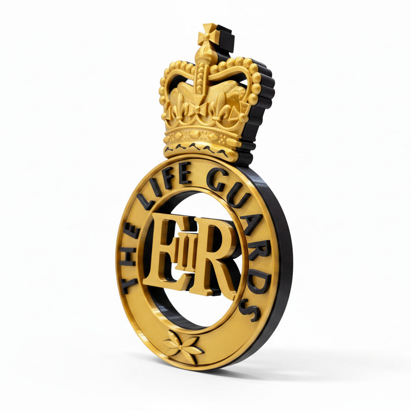 The Life Guards Queen's Crown Cap Badge