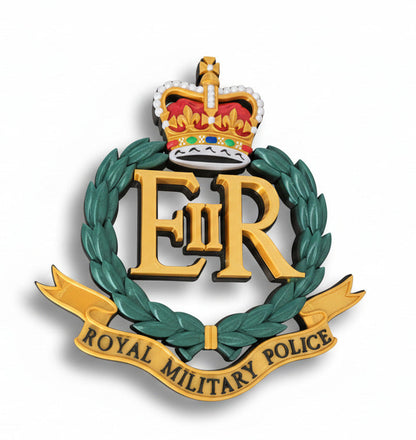 Royal Military Police Queen's Crown Cap Badge