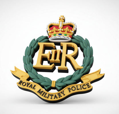 Royal Military Police Queen's Crown Cap Badge