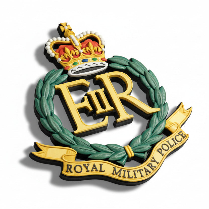Royal Military Police Queen's Crown Cap Badge