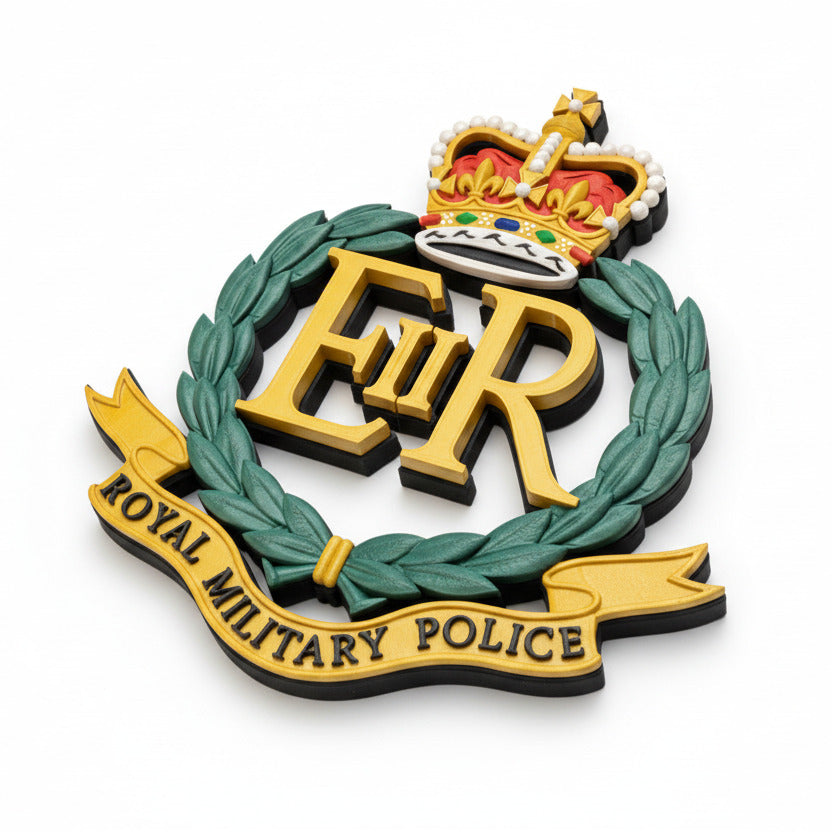 Royal Military Police Queen's Crown Cap Badge
