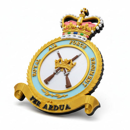 Royal Air Force 3D Printed Regimental Crest Queen's Crown