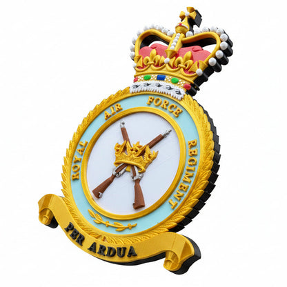 Royal Air Force 3D Printed Regimental Crest Queen's Crown